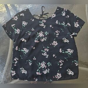 Abercrombie Floral Tie-Back Top [X-SMALL]